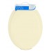 Ginsey Elongated Soft Toilet Seat with Plastic Hinges  Champagne - B0022V37A0